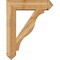 Ekena Millwork Funston Arts and Crafts Rough Sawn Bracket w/ Offset Brace, Western Red Cedar, 8"W x 30"D x 38"H BKT0806X30X38FST03RWR - alternate 4